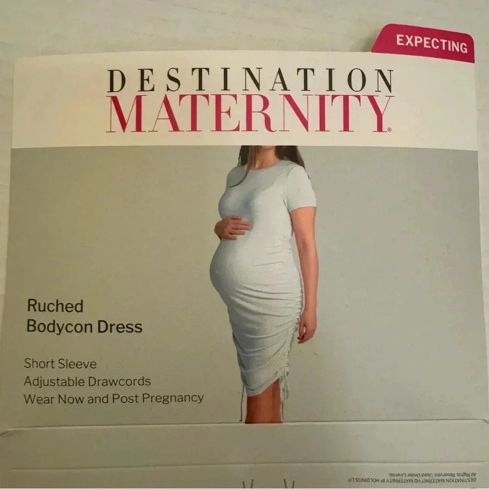 Destination Maternity Ruched Bodycon Dress